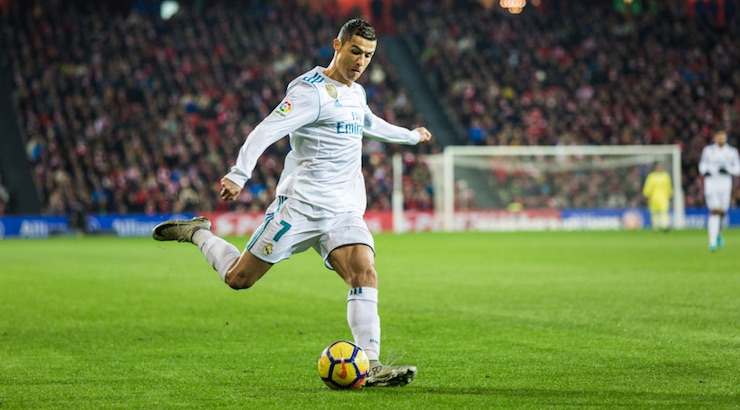 Soccer News: Cristiano Ronaldo in action during a Spanish League match between Athletic Club Bilbao and Real Madrid on December 2, 2017