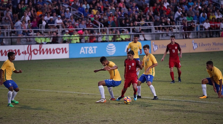 Youth Soccer News: U.S. U-17 MNT draws Brazil 1-1 to close Nike Friendlies