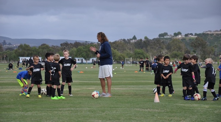 Youth soccer news: Youth soccer coach Mario Mrakovic at Surf SC Junior Soccer Academy in San Diego