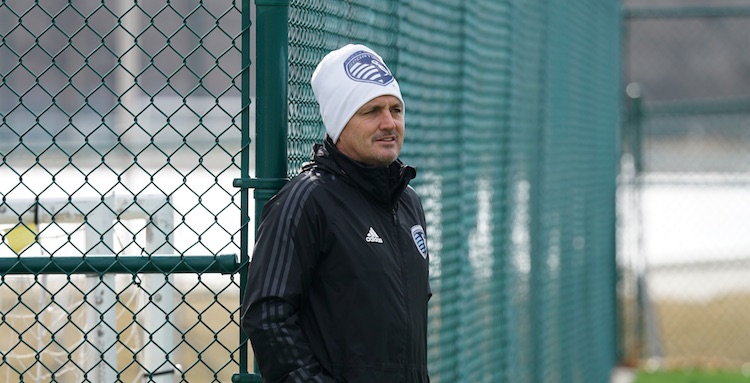 Jon Parry at Sporting KC Academy practice March 2018