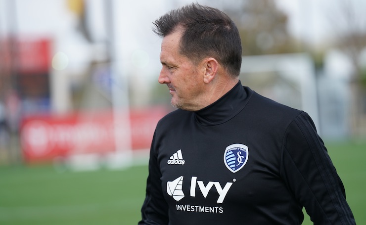 Jon Parry at Sporting KC Academy practice