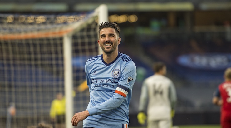 New York City FC captain David Villa scored his 400th career goal for club and country tonight against FC Dallas