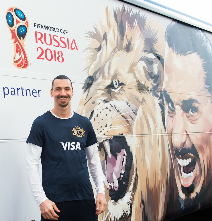 Zlatan Ibrahimović reminds fans that the lion cannot miss the hunt as he announces his return to the 2018 FIFA World Cup Russia™ with Visa