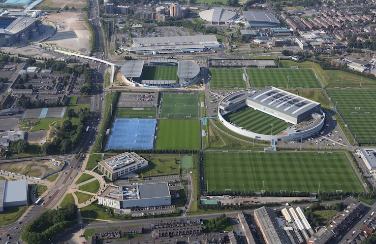 Youth Soccer News: Manchester City Football Club the Etihad Stadium and Academy Sports Complex Eastlands Manchester - Wilcox has overseen the academy's relocation from Platt Lane to its 200-million pound — that is over $250 million dollar —  Etihad Campus.