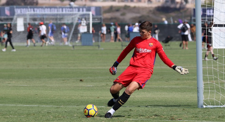 Youth Soccer News: Barca Academy U17 Goalkeeper Luke Pruter at DA Playoffs