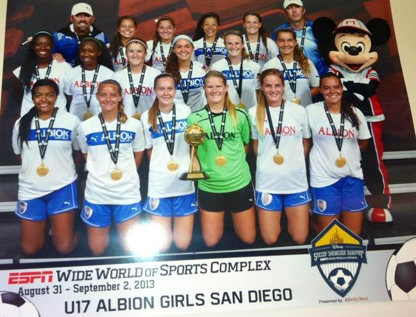 Albion SC's successful GU16 USA team coached by Noah Kooiman. Photo Credit: Albion SC