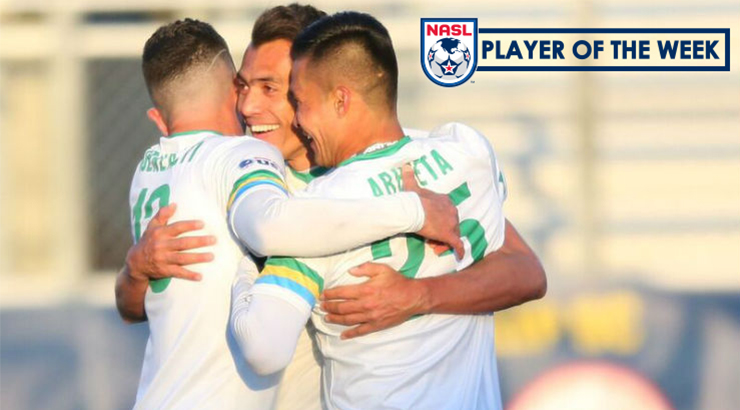 Juan Arango of the New York Cosmos Named Player of the Week 