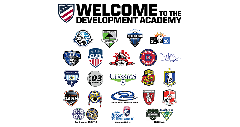 Youth soccer news - 2017 Girls DA Clubs 