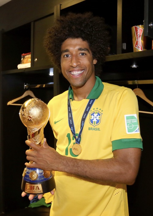 Dante Bonfim Costa Santos at GFL youth soccer camp