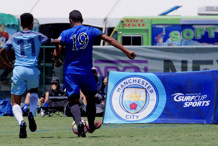 Youth Soccer Tournament news- Man City Cup Match Surf SC Academy vs Man City Academy