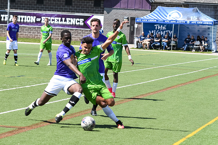 Two braces win AFC Ann Arbor's Dario Suarez Player of the Week - Soc Takes