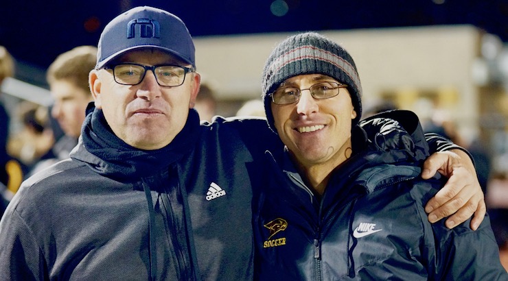 Torrey Pines High School Soccer coaches Andy Hargreaves and Joel Kosakoff