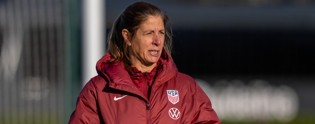 Denise Reddy at her New Jersey Youth Soccer Hall of Fame induction ceremony, honoring her career as a standout player and respected coach who has shaped women’s soccer at the collegiate, national, and professional levels.