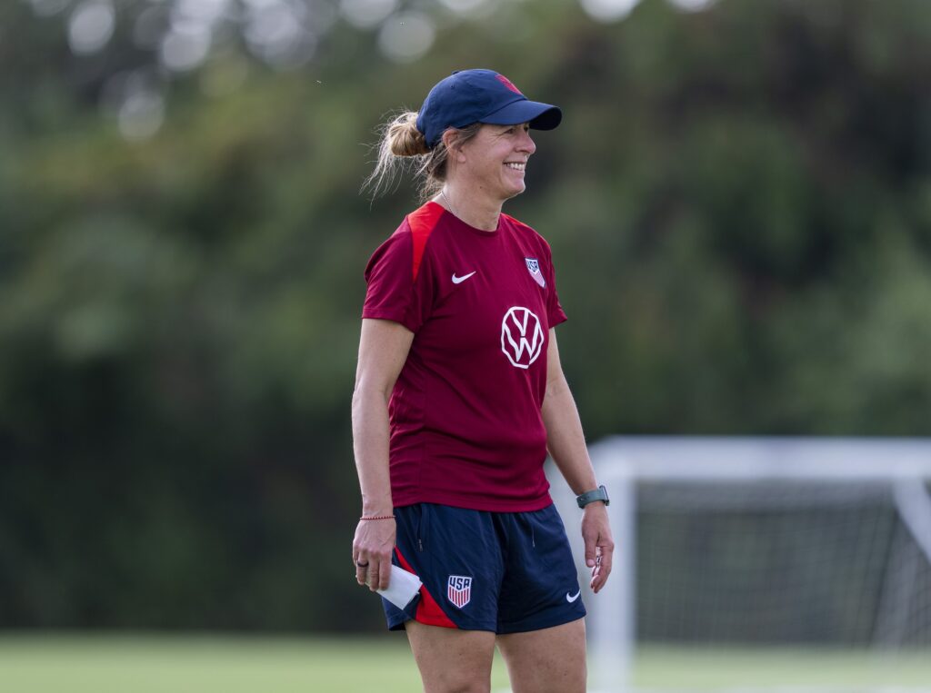 A New Jersey soccer icon honored: Denise Reddy’s Hall of Fame induction highlights decades of influence at every level of the sport. This picture of Denise Reddy demonstrating her leadership in the U.S. Soccer’s women’s program